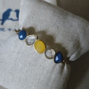 Chloe + Isabel Blue and Yellow Beaded Bracelet